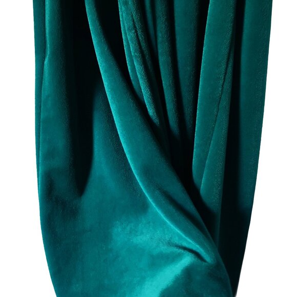 1970s Teal St Michael's Velour Dress Size 14 Mark & Spencer Perfect Condition - Picture 6 of 13